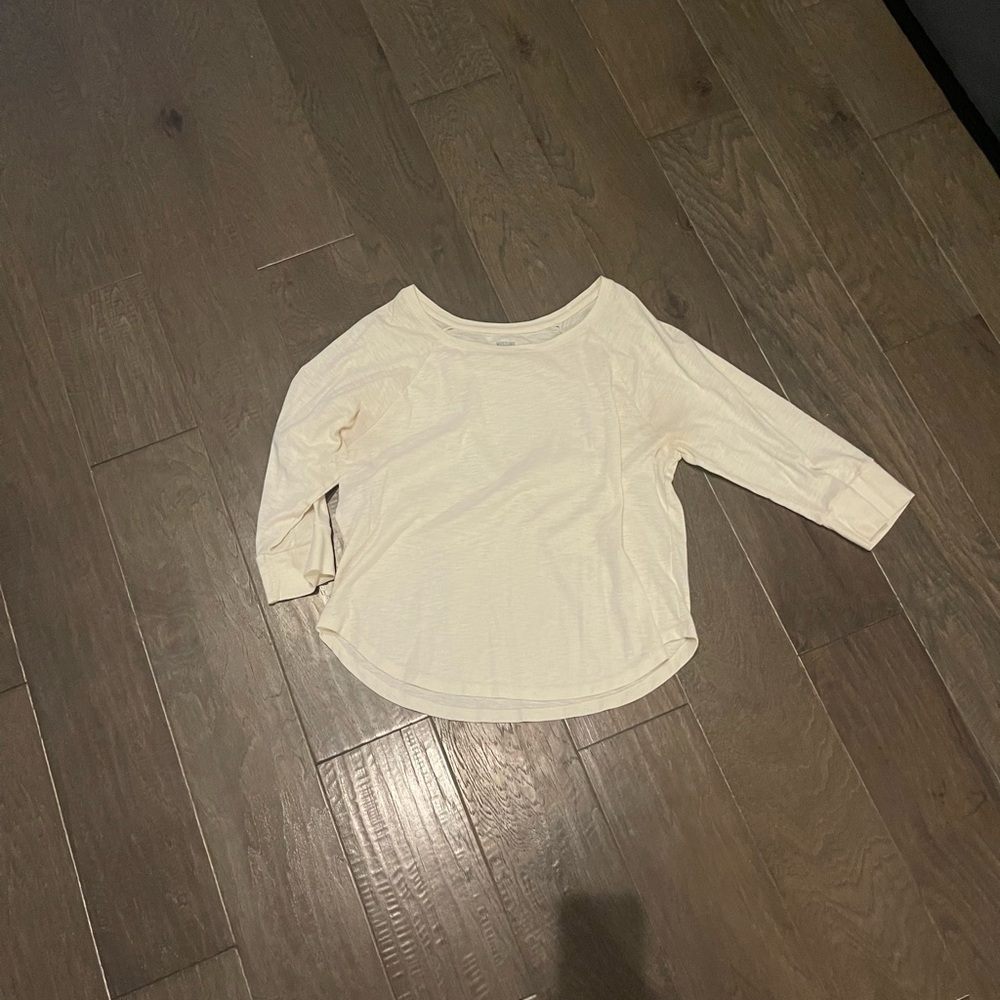 Cream Quarter sleeve